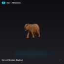 Carved Wooden Elephant