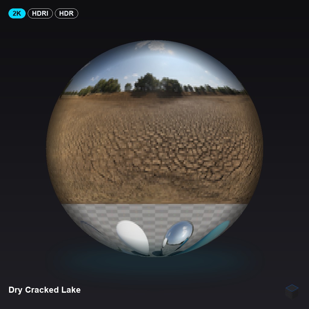 Dry Cracked Lake