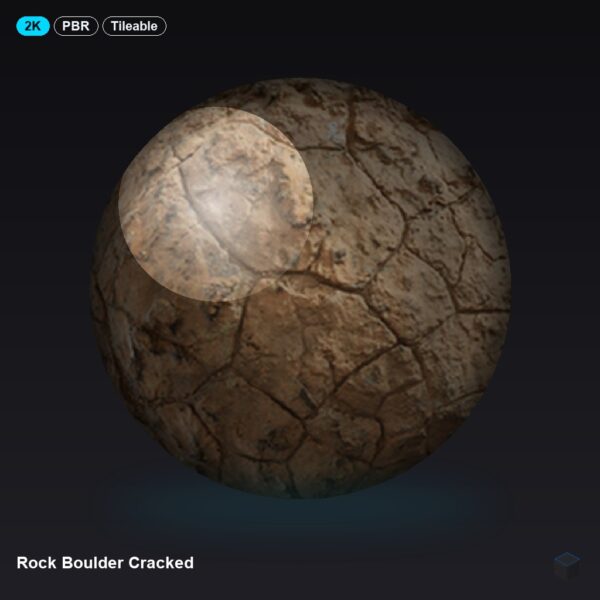 Rock Boulder Cracked