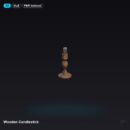 Wooden Candlestick