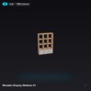 Wooden Display Shelves 01